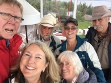 2018 Group selfie by Jim in a Light house on PEI